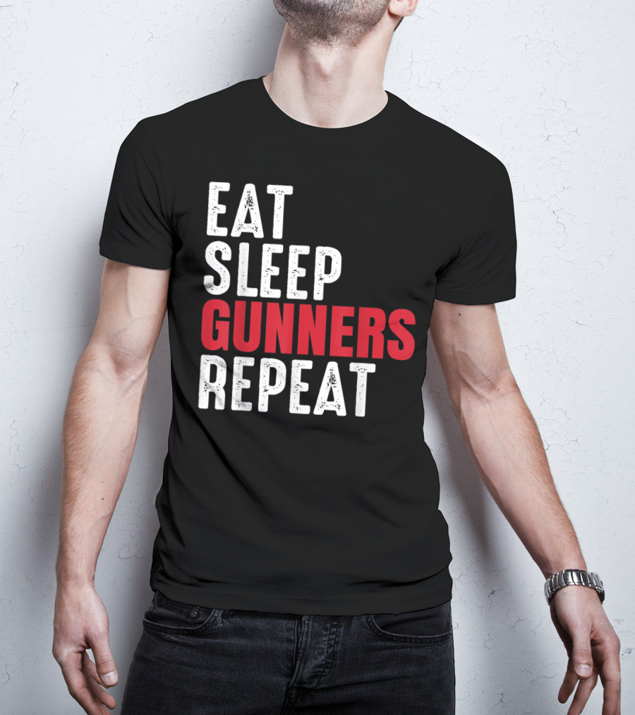 Eat Sleep Gunners Repeat T-Shirt