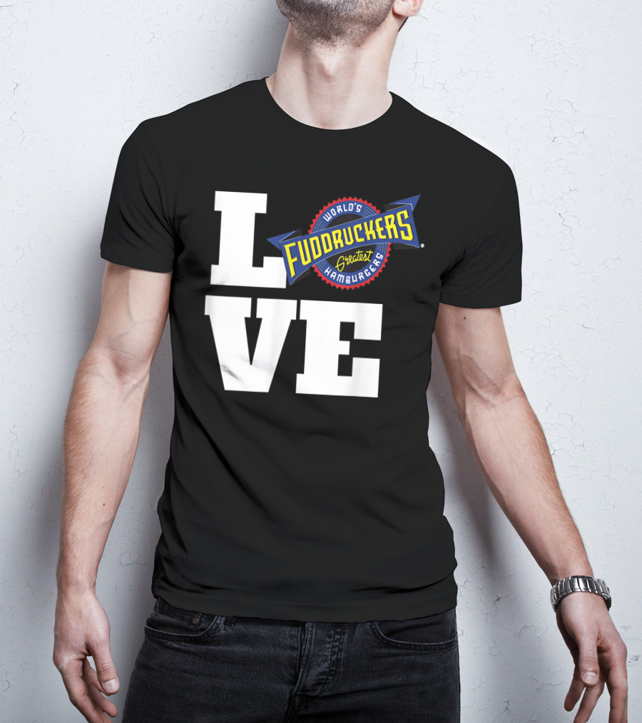 LOVE World's Greatest Hamburgers Fuddruckers T-Shirt