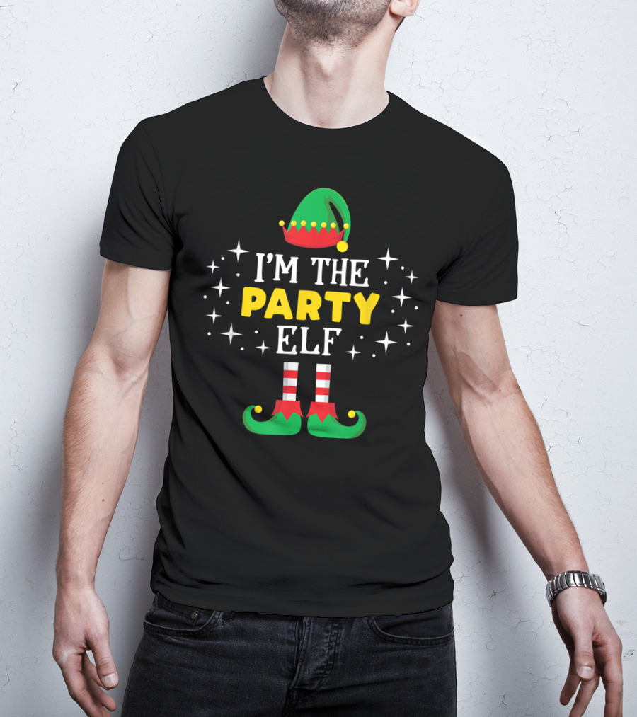 I'm The Party Elf Funny Xmas Family Festive T-Shirt