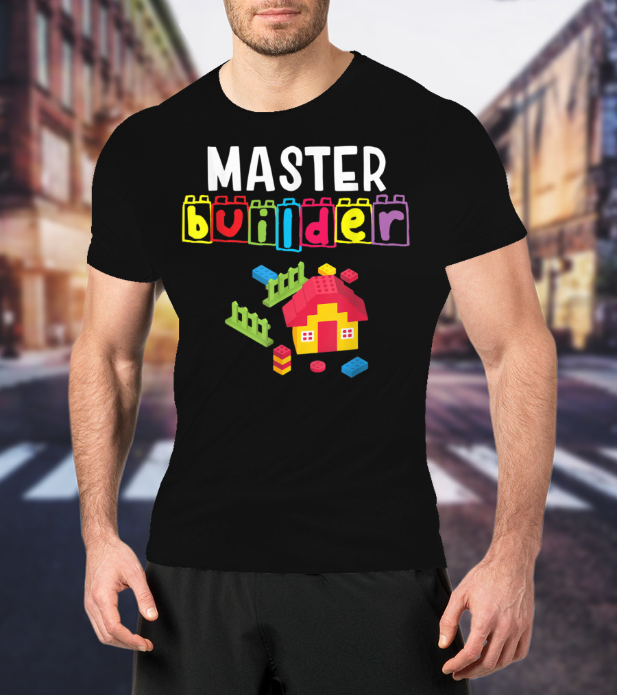 Master Builder Building Blocks House Creation T-Shirt