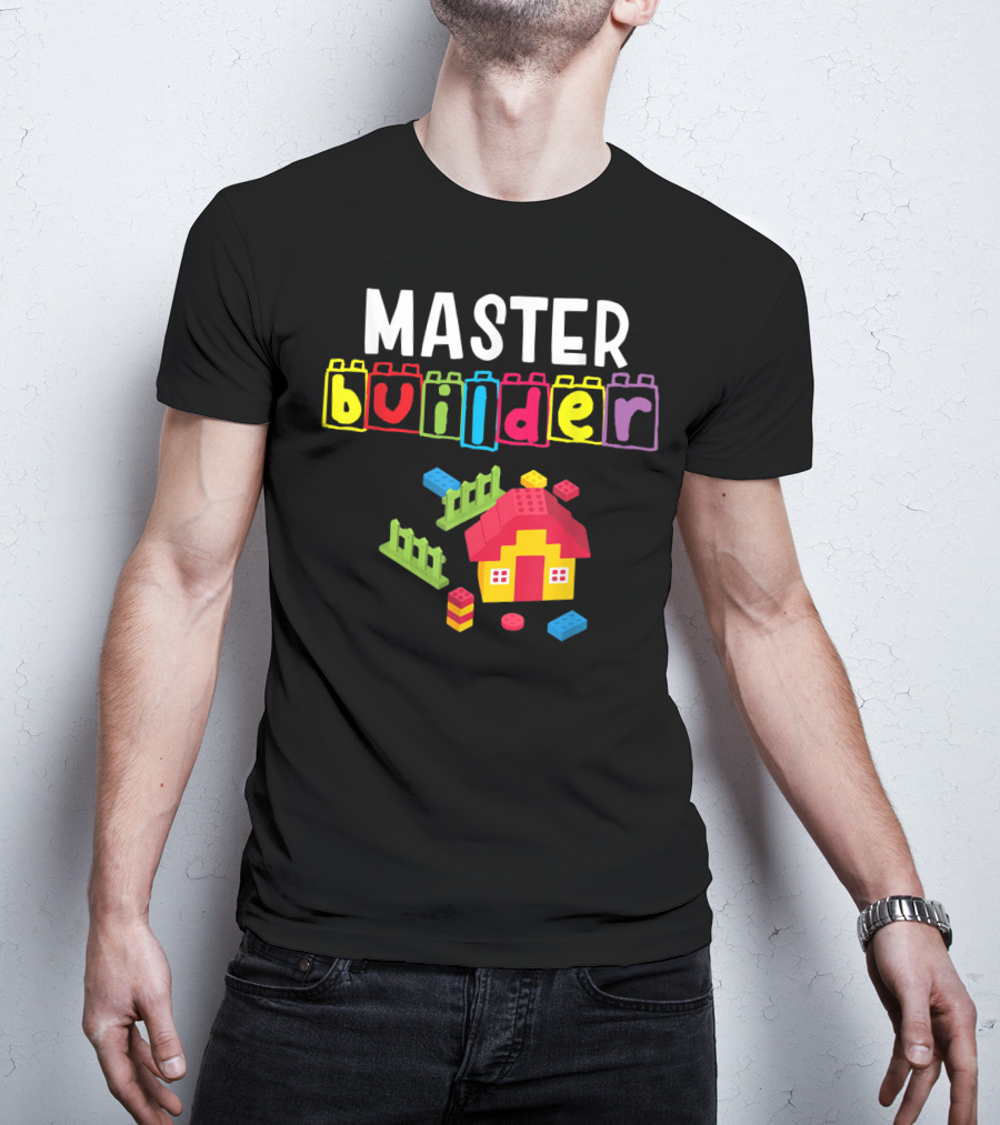 Master Builder Building Blocks House Creation T-Shirt