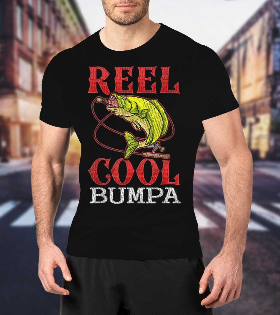 Mens Reel Cool Bumpa Fishing Lover Reel Cool Bumpa T-Shirt