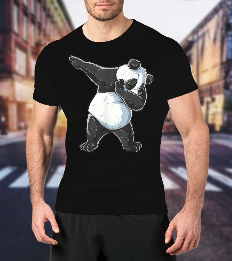 Panda Costume Dabbing Panda Dabbing Dance Pose T-Shirt