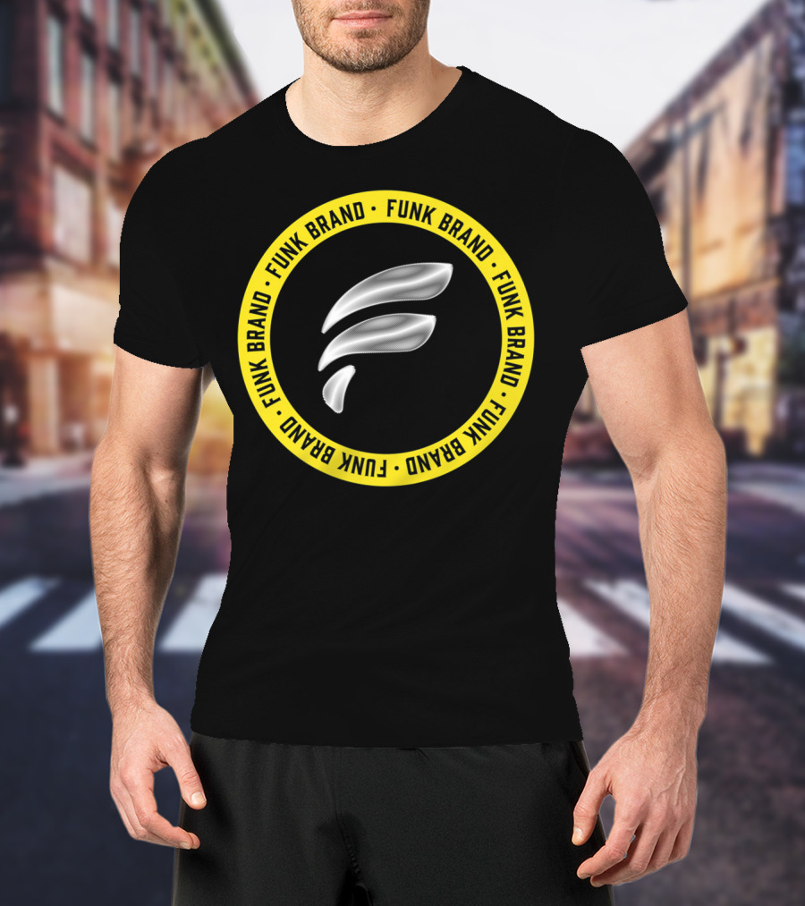 Funk Brand Represent F Symbol Yellow Circle T-Shirt