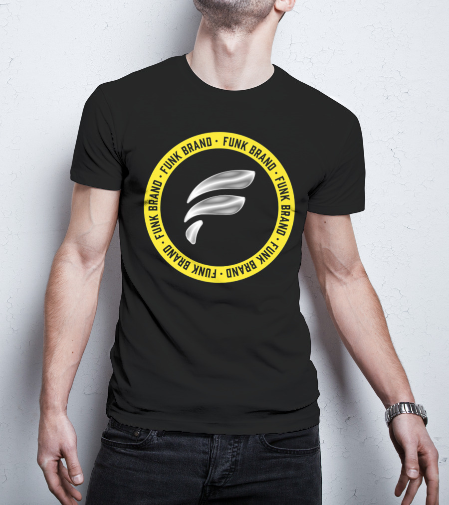 Funk Brand Represent F Symbol Yellow Circle T-Shirt