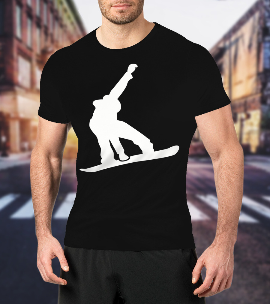 Snowboarder Snowboarding Silhouette Jumper T-Shirt