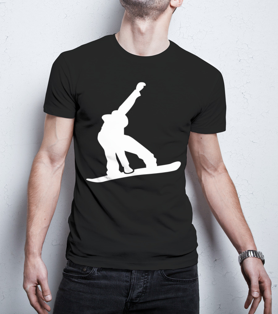 Snowboarder Snowboarding Silhouette Jumper T-Shirt