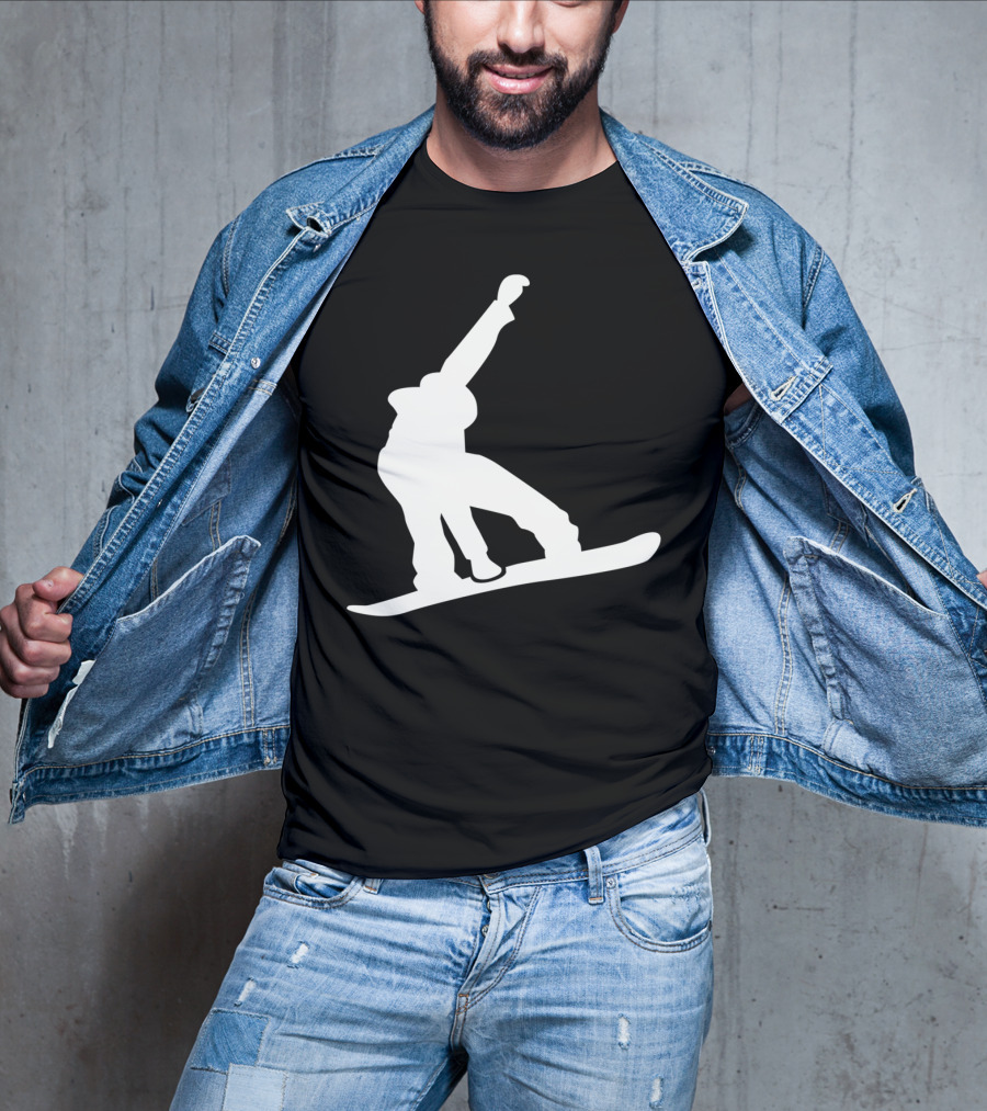 Snowboarder Snowboarding Silhouette Jumper T-Shirt