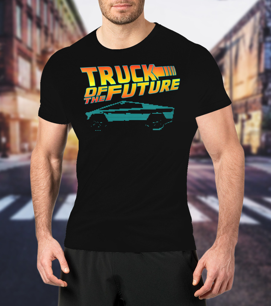 Truck Of The Future Retro Cyber Tech 80s T-Shirt