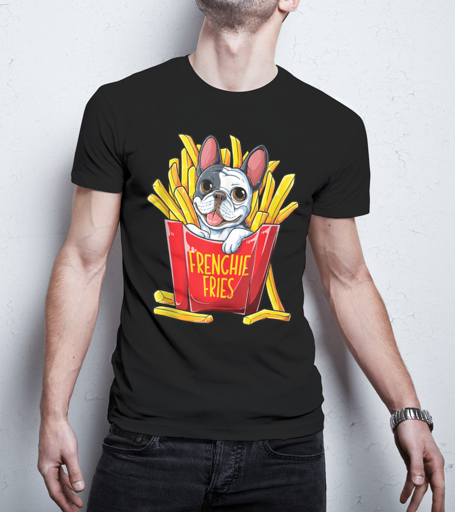 Frenchie Fries French Bulldog In Fry Box T-Shirt