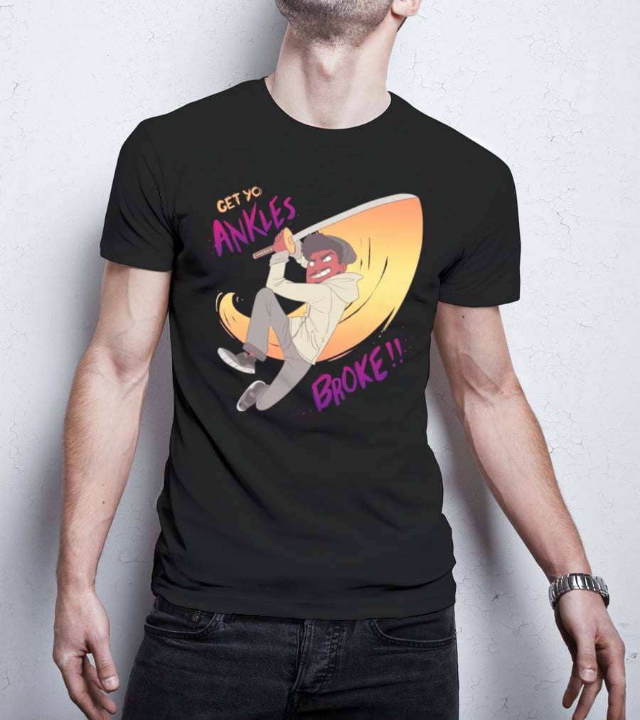 Get Yo Ankles Broke Animated Sword Action Scene T-Shirt