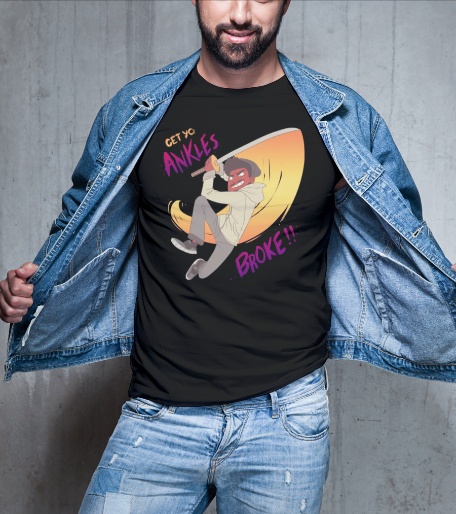 Get Yo Ankles Broke Animated Sword Action Scene T-Shirt