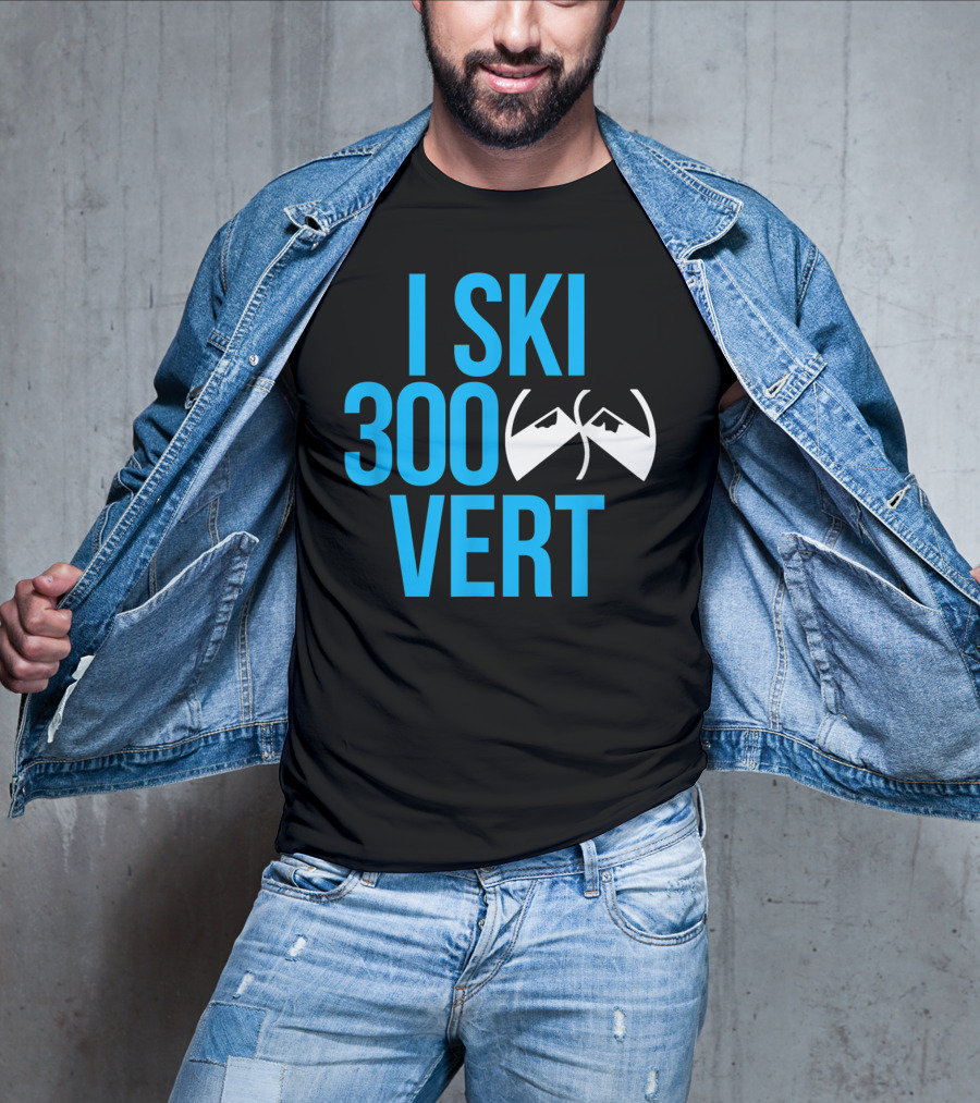 I Ski 300 Vert Ski Goggles Mountain T-Shirt