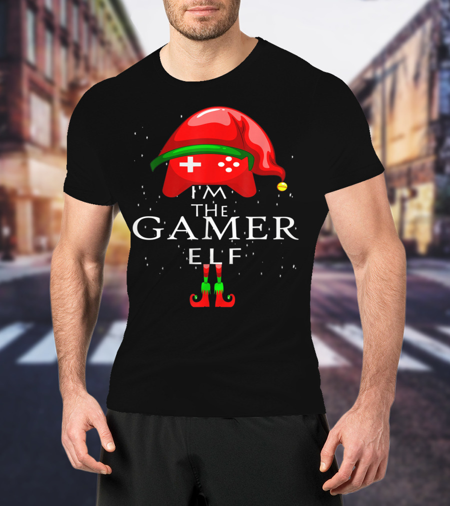 I'm The Gamer Elf Controller Hat And Shoes T-Shirt