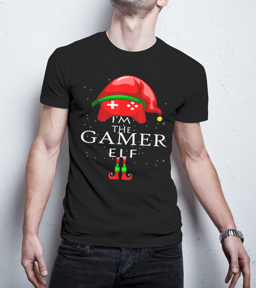 I'm The Gamer Elf Controller Hat And Shoes T-Shirt
