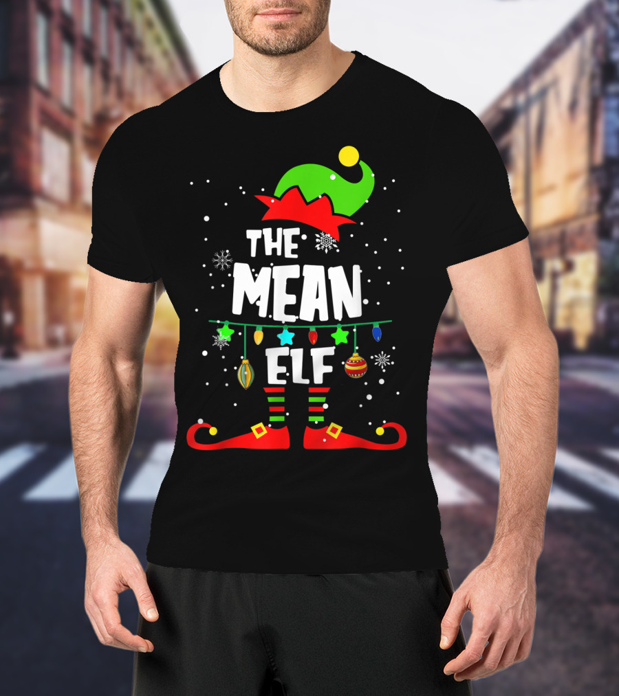 The Mean Elf Christmas Party Matching Family Group T-Shirt