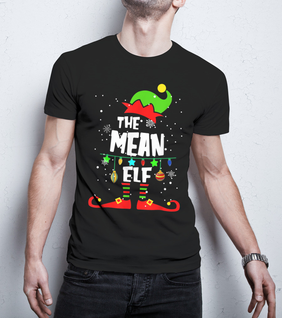 The Mean Elf Christmas Party Matching Family Group T-Shirt