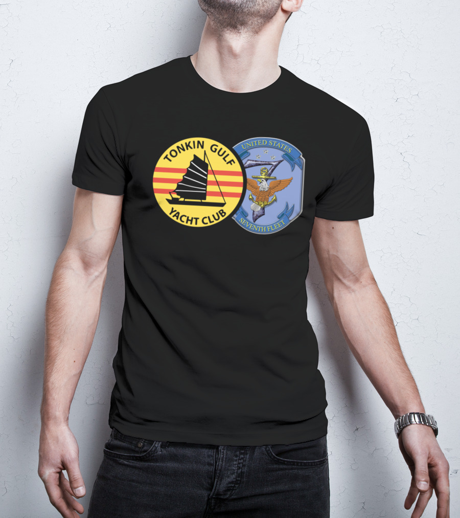 Tonkin Gulf Yacht Club United States Seventh Fleet Navy Emblem T-Shirt