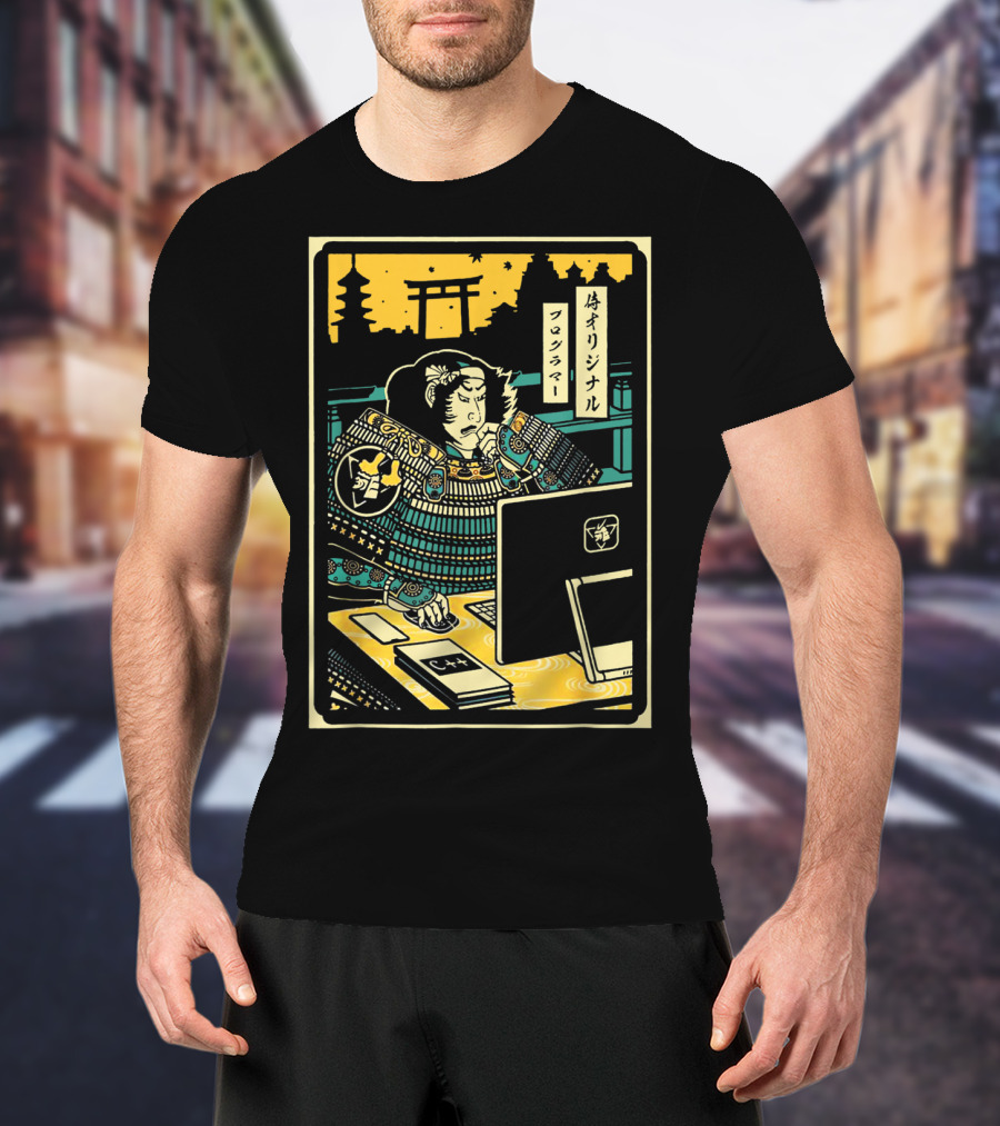 Original Samurai Warrior Programmer Computer T-Shirt