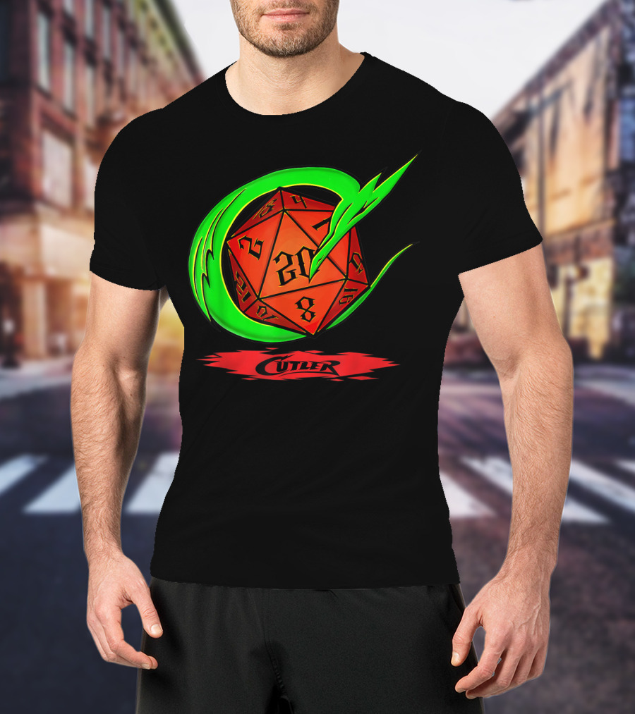 Cutler Dragon D20 Dice Pro Wrestler T-Shirt