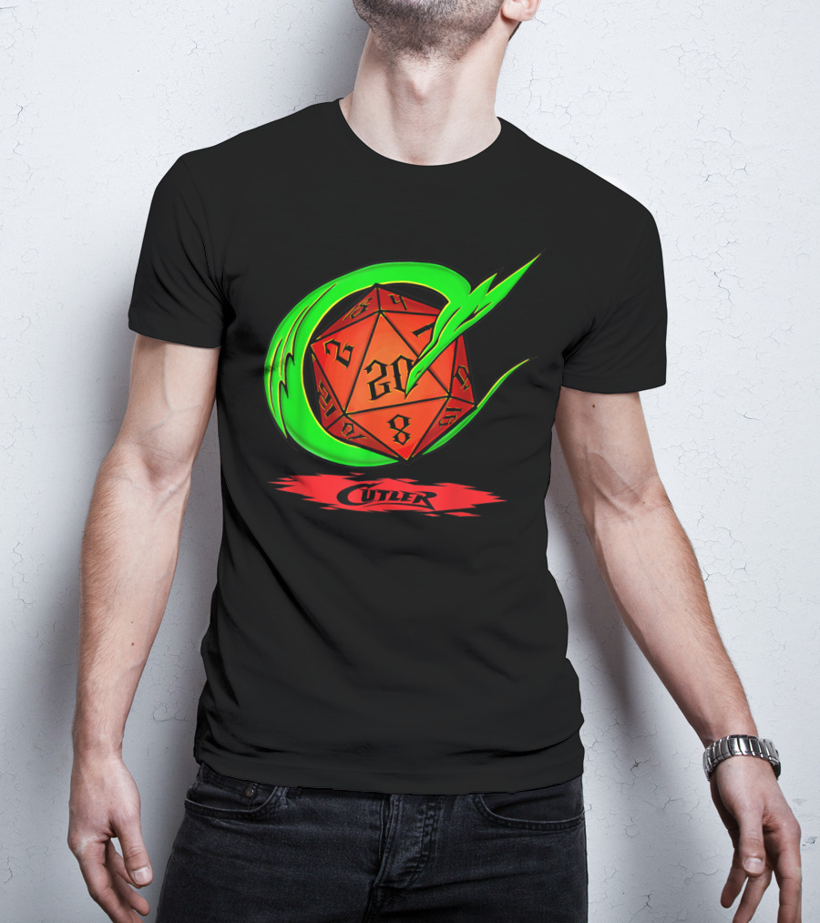 Cutler Dragon D20 Dice Pro Wrestler T-Shirt