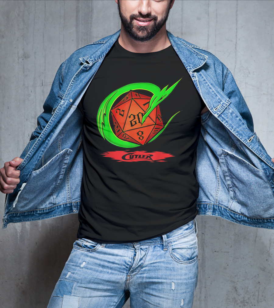 Cutler Dragon D20 Dice Pro Wrestler T-Shirt