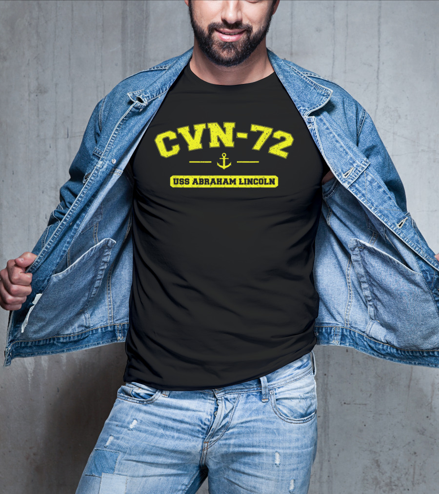 CVN-72 USS Abraham Lincoln Navy Ship Anchor T-Shirt