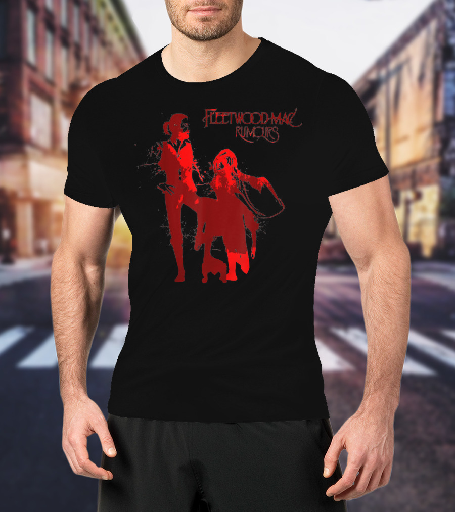 Fleetwood Mac Rumours Silhouette Dancers T Funny Awesome Present T-Shirt
