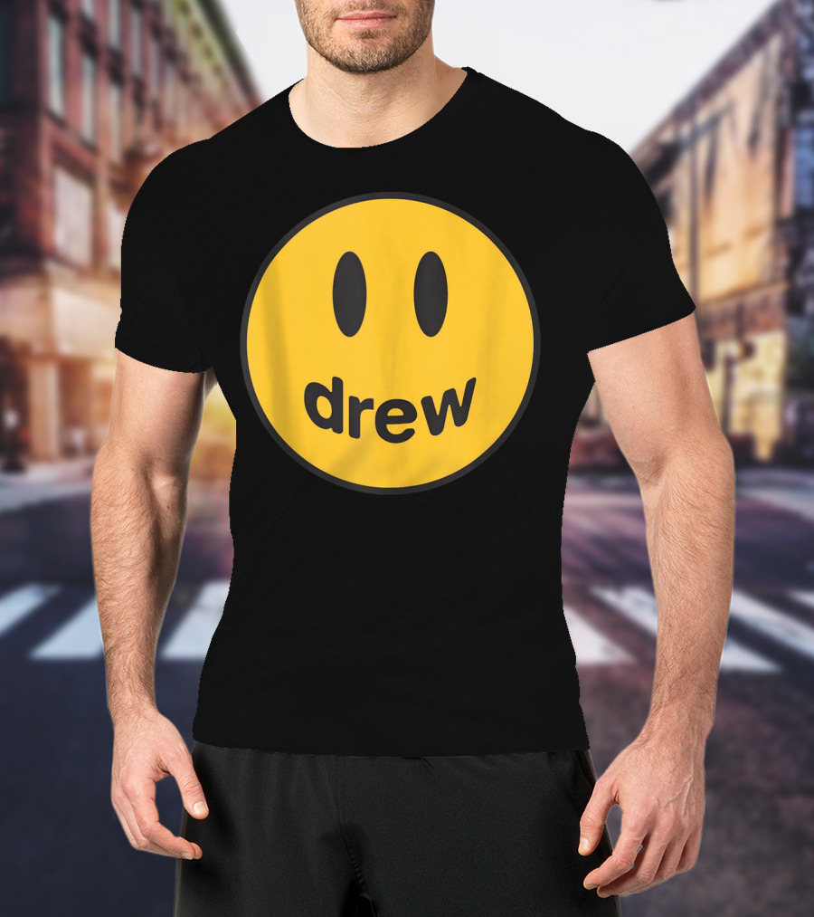 Drew Yellow Smiley Face Icon T-Shirt