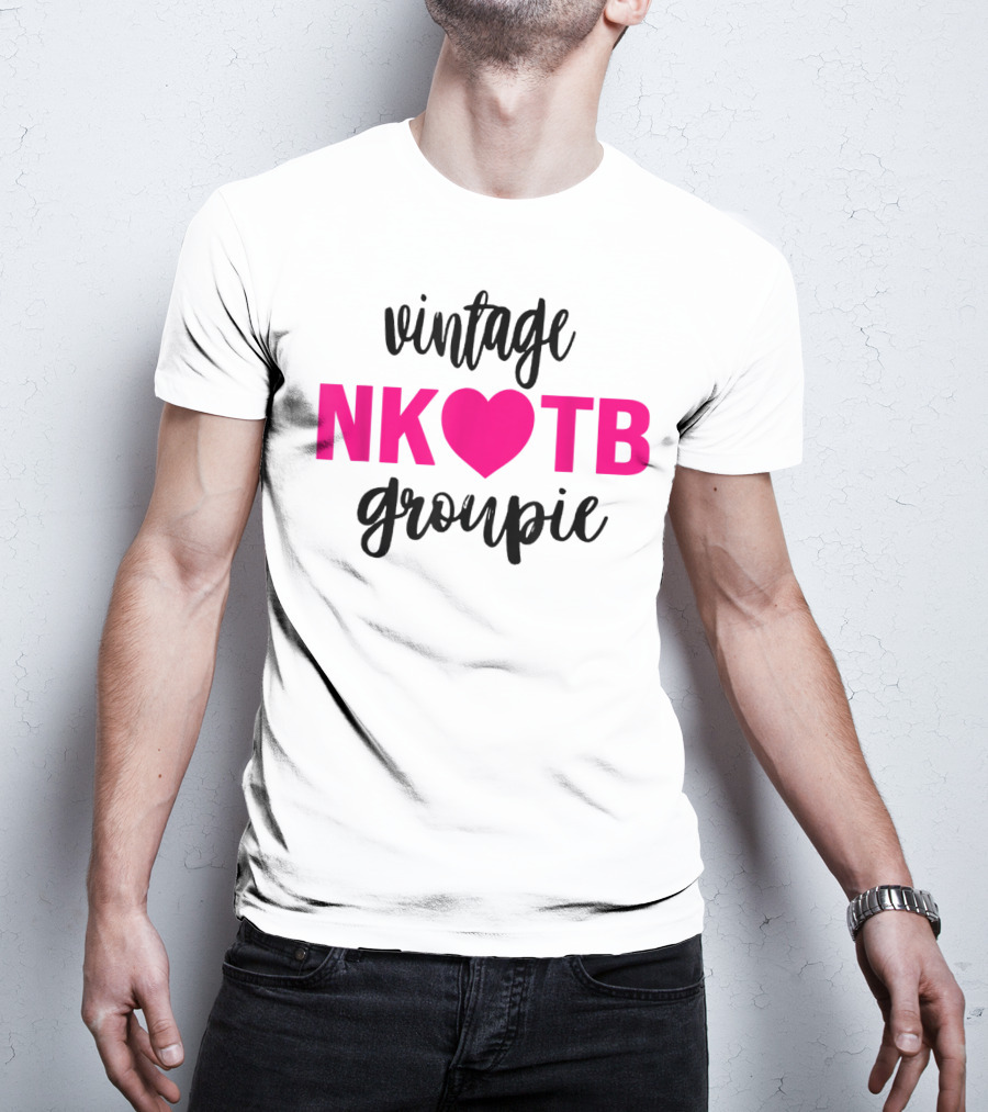 Vintage NKOTB Heart Groupie Kidsg T-Shirt