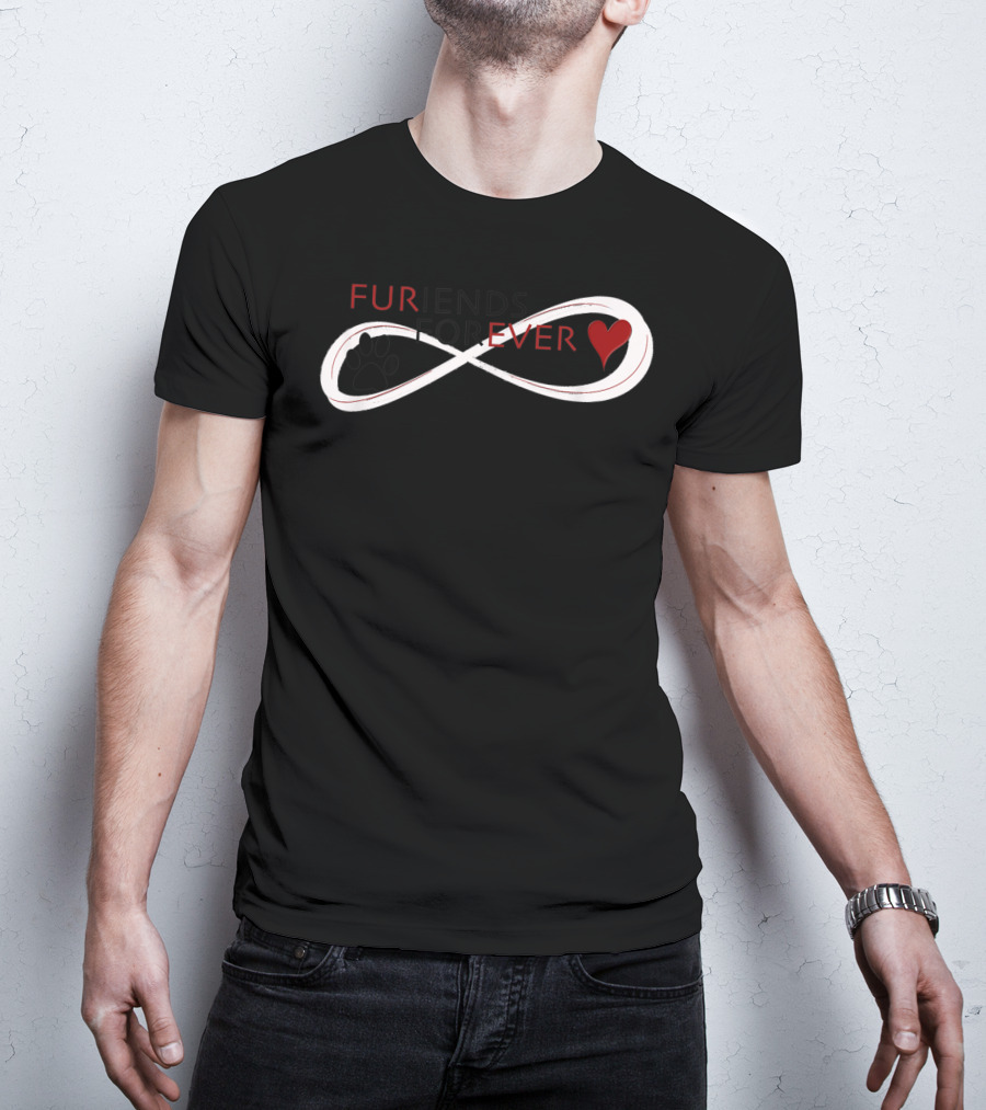 Furiends Forever Animal Infinity Paw Heart Love Sweet T-Shirt