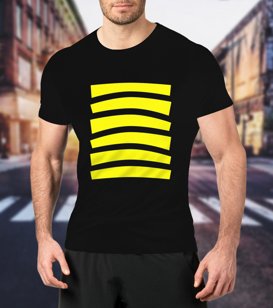 Cute Honeybee Halloween Costume Top With Yellow Stripes T-Shirt
