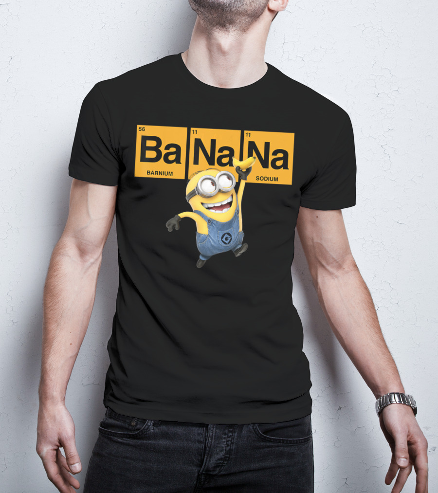 Despicable Me Minions Ba Na Na Elemental Square Happy T-Shirt