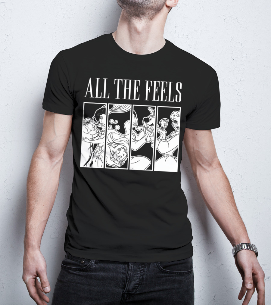 ALL THE FEELS Disney Princess Character Panels T-Shirt