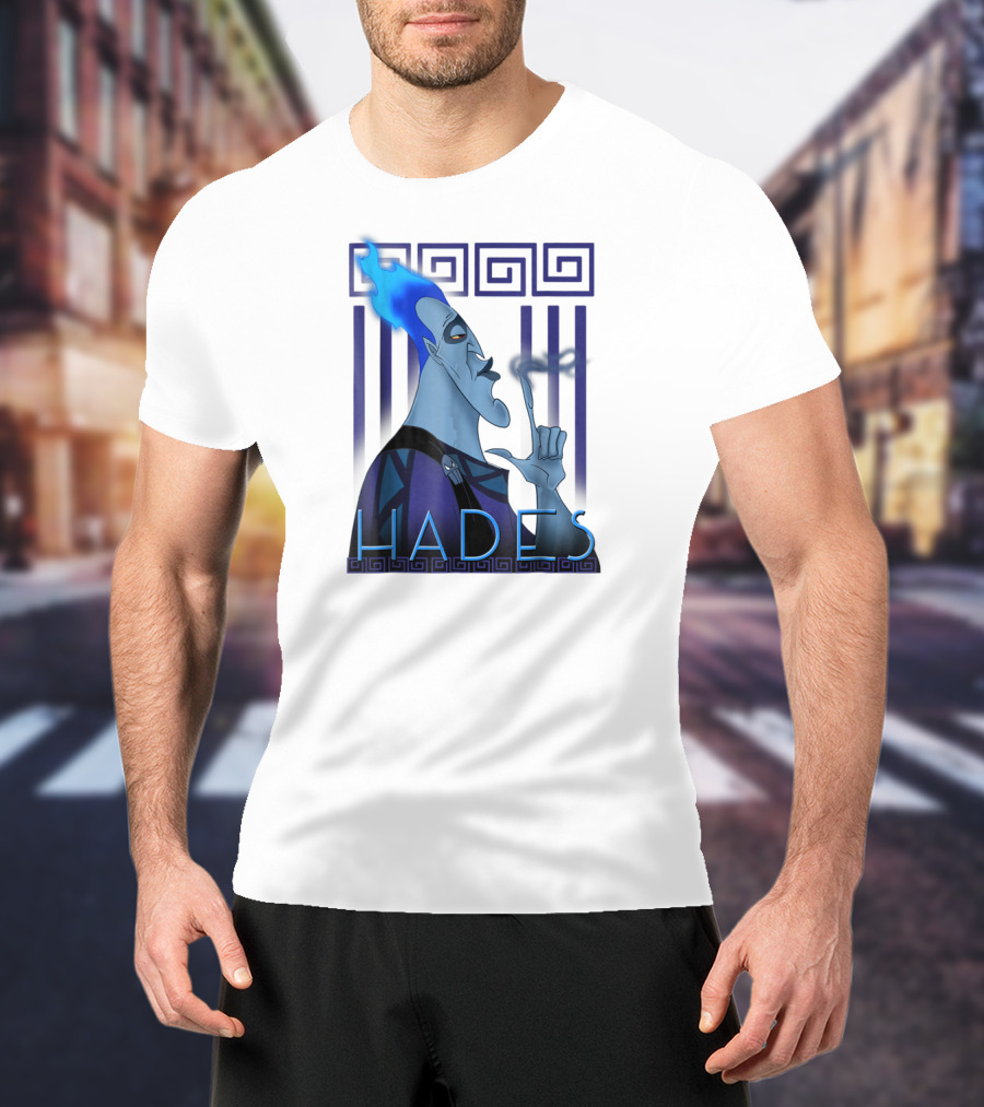 Disney Hercules Hades Geometric Greek T-Shirt