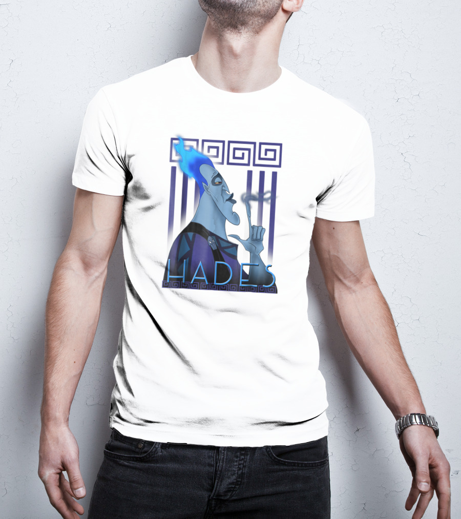 Disney Hercules Hades Geometric Greek T-Shirt