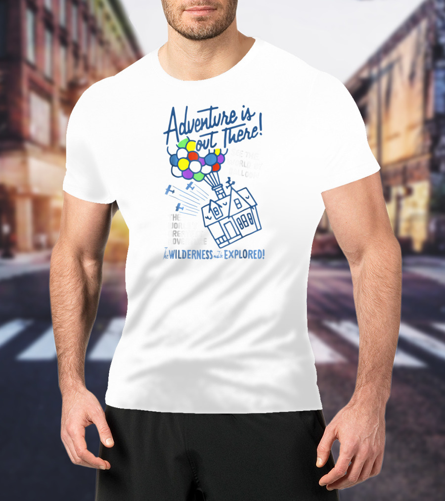 Adventure Is Out There Wilderness Must Be Explored Disney Pixar UP Vintage Craft T-Shirt