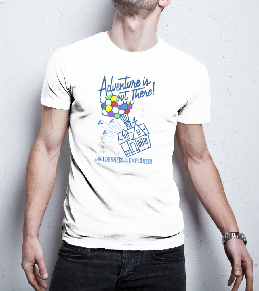Adventure Is Out There Wilderness Must Be Explored Disney Pixar UP Vintage Craft T-Shirt