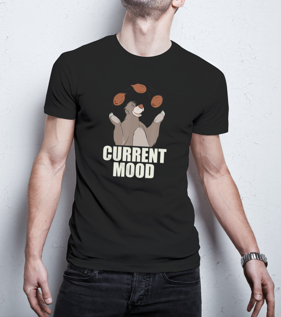 Disney The Jungle Book Baloo Juggling Nuts Current Mood T-Shirt