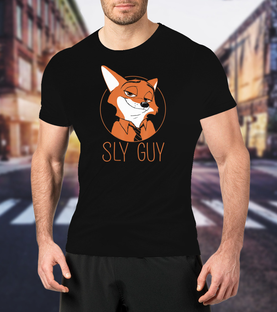 Disney Zootopia Nick Wilde Sly Guy Fox Character T-Shirt