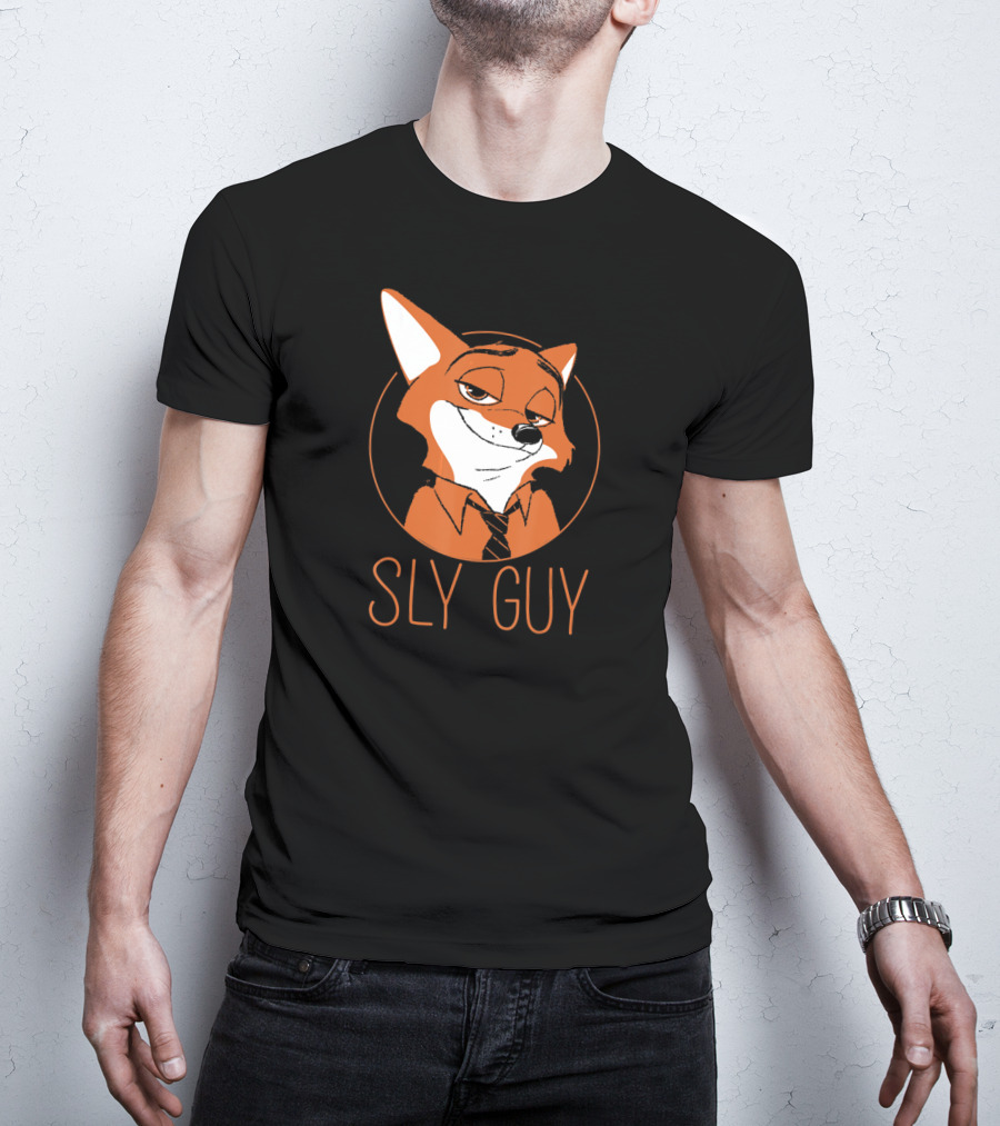 Disney Zootopia Nick Wilde Sly Guy Fox Character T-Shirt