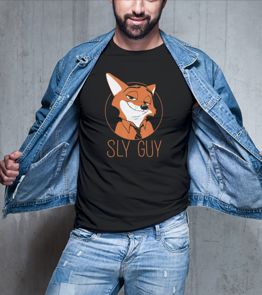 Disney Zootopia Nick Wilde Sly Guy Fox Character T-Shirt
