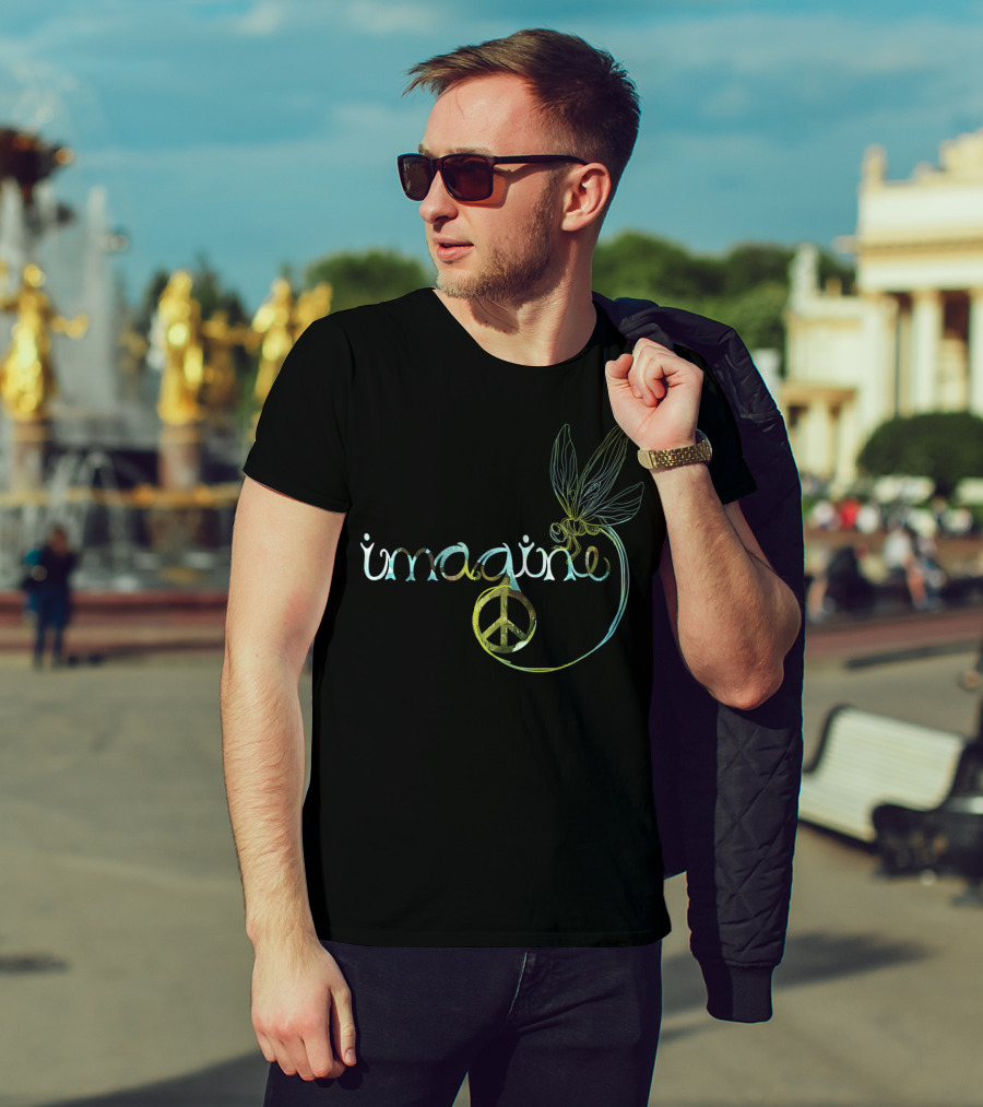 Imagine Peace Dragonfly Harmony T-Shirt