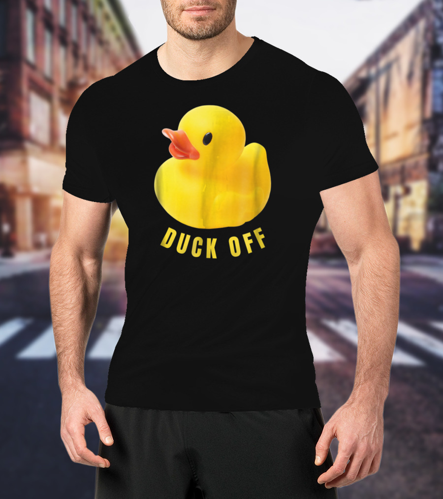 DUCK OFF Cute Duck Rubber Duckling T-Shirt