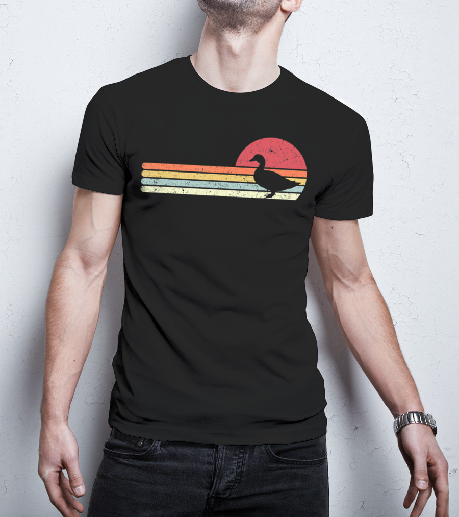 Duck Style Vintage Sunset T-Shirt