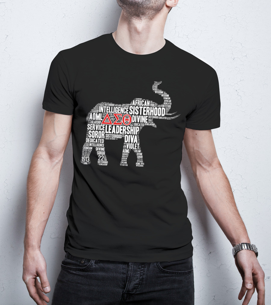 Elephant Delta Sigma Theta 1913 African Sisterhood Leadership Wisdom T-Shirt