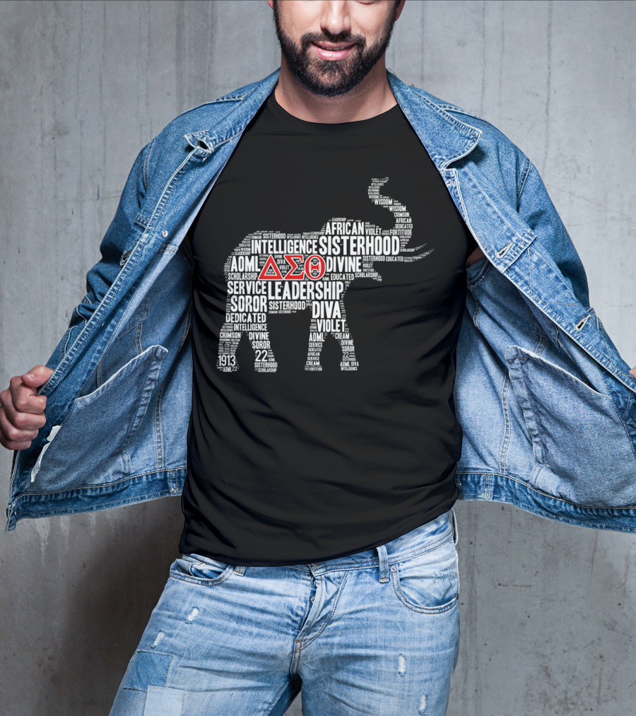 Elephant Delta Sigma Theta 1913 African Sisterhood Leadership Wisdom T-Shirt