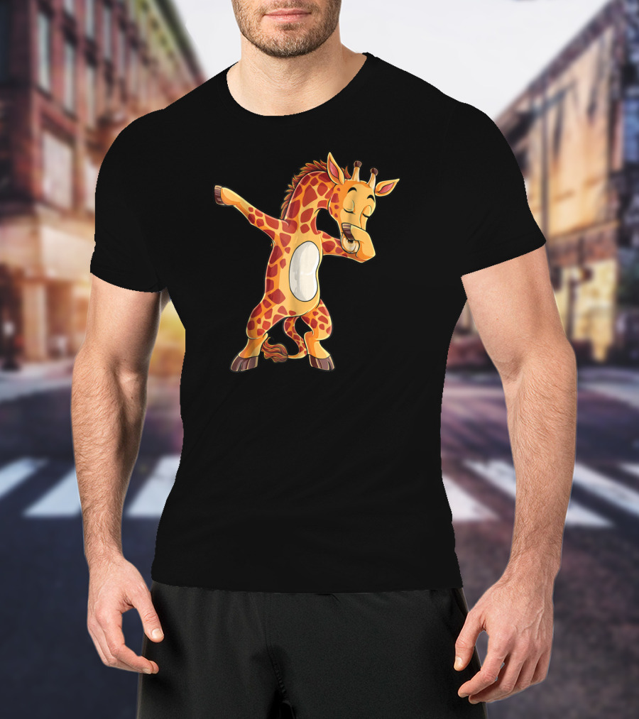 Dabbing Giraffe Cute Funny Dance Giraffes Dab T-Shirt
