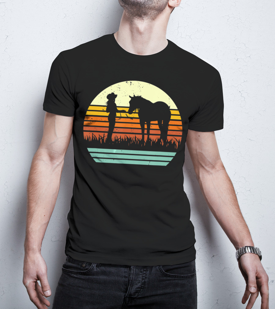 Vintage Retro Halter Horse Show T-Shirt