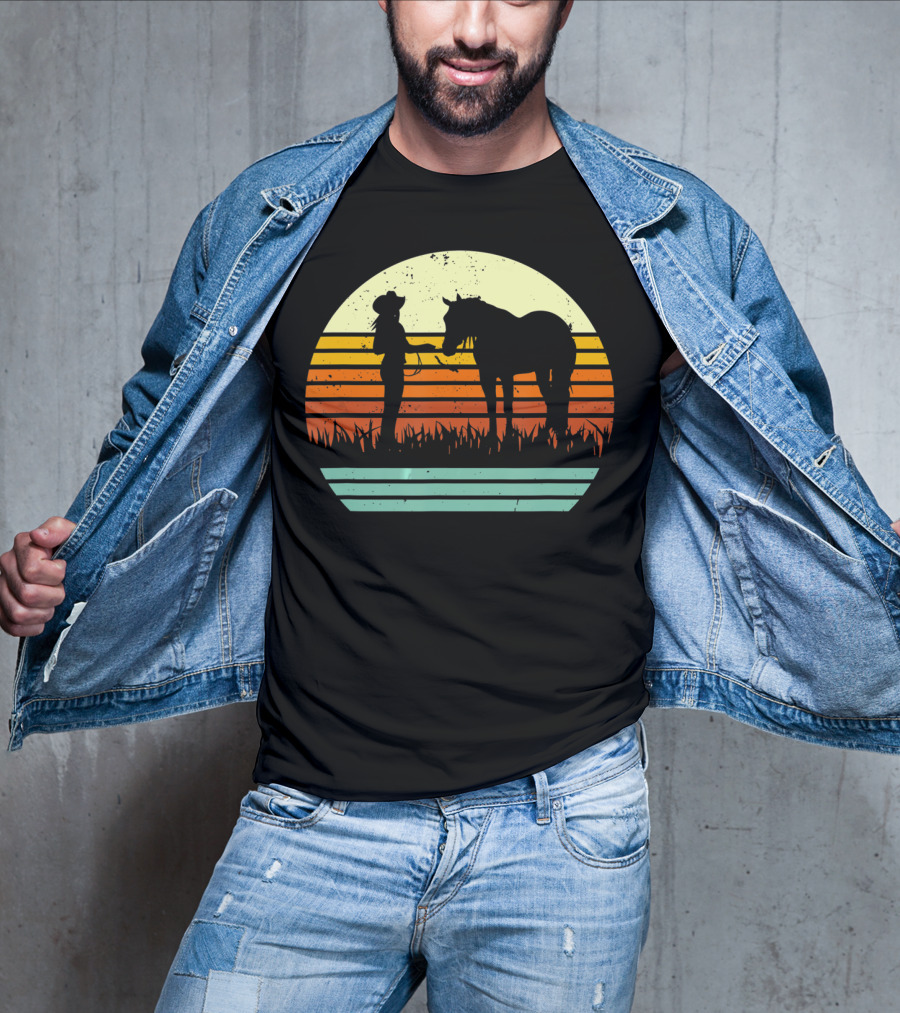 Vintage Retro Halter Horse Show T-Shirt